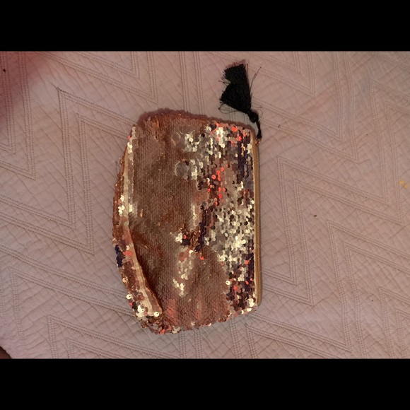 tarte cosmetics makeup flip sequins pouch - Picture 2 of 2